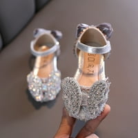 Sandale za djevojke Baycosin Zatvorene pete za vjenčane cipele za vjenčanje princeze šljokice luk za