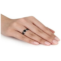 Crno-bijeli dijamantni prsten 1. Carat u 10k bijelo zlato