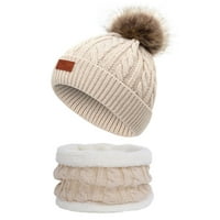 Relanfenk Beanie HATS za djecu Toddler Baby pleten šešir Scam Warm Warm CAP s kružnim petljama