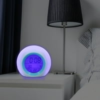Djeca Budilica LED digitalni sat Boja promjena noćnog svjetla Noćni sat sa unutrašnjom temperaturom