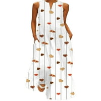 Rejlun dame Ljeto plaže sandress dulke maxi haljine s rukavima Cvjetni print Dress casual labave zabave