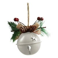 Pgeraug Božićni ukrasi otvorena božićna zvona, božićno staklo za odmor, viseći ukrasni metalni zvona