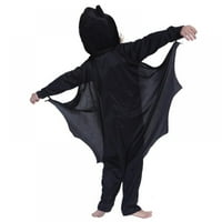 Dječji crni bat kostimi ogrtač HOODIE ROMPER kombinezon Halloween Bat odijelo za dječake