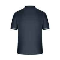 Fatuov muški patentni zatvarač Ležerne majice Ljeto tisak T majice kratki rukav pamučni stolovi za bluzu za ovratnik na vrhu