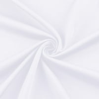 Ženska haljina u smjeni Ležerne prilike MAXI V-izrez Haljine s kratkim rukavima bijeli XXL