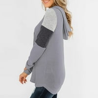 TKLpehg ženske dukseve pulover jesenski grafički dukserick kapuljač dukserica Comfy labavi fit pulover