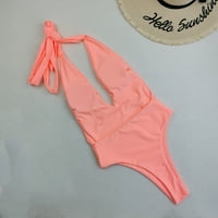 Ženski kupaći kostimi Ljetni čvrsti zavojni rezervoar Top kupaći kostimi Bikini setovi jedno kupalište