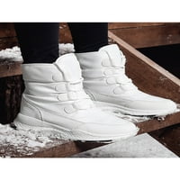 WAZSHOP Women za snijeg Srednja teletska zimska čizma plišane cipele Lagane platforme dame okruglog