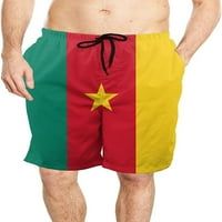 Muška zastava Kameruna Brzi suvi surf Swim Trunks Place Sklapa hlače sa džepovima Sportske kratke hlače