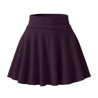Suknje za žene Žene Modni casual kratkog stila Čvrsta polovica suknje protiv sjajnog suknja nagnuta