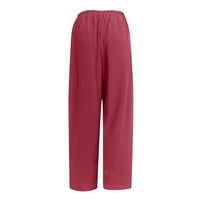 GAECUW posteljine za žene Ljeto široke nogu hlača plus veličina opuštene fit duge hlače Lounge pantalone