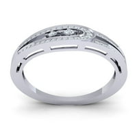 Originalni 1CT okrugli rez Diamond Prong Fancy Dame Bridal Vjenčani prsten GUMI 18K Zlatni FG VS2