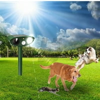Ultrazvučni repeler za životinje Solarno napajanje sa senzorom pokreta LED lampica za bljeskanje IP
