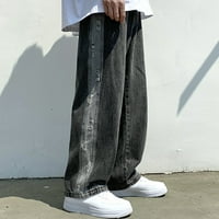 Frehsky traperice za muškarce Baggy Jeans muške modne modne veličine labave traperice ulice široke noge