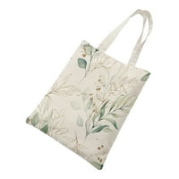 Cvjetni list tiskani tote tote torbe na ramenu torba horizontalno za žene sa uzorkom dizajna