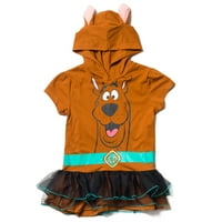 Scooby-doo Scooby doo Toddler Girls Cosplay grafička majica i gamaše smeđe 4T