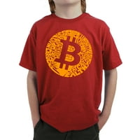 Dječačka majica za reč Art - Bitcoin
