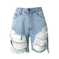 Adviicd Blue Jeans plus veličine traper kratke hlače Žene visokog struka Stretch Ljeto Jean Hratkes