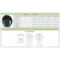 Leey-World Polo majice za muškarce Muške modne casual ovratnika 3D digitalni tisak majica s dugim rukavima