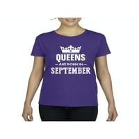 Ženska majica kratki rukav - rođendanski poklon Queens rođeni su u septembru