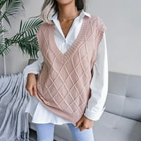 Adviicd prevelizirani džemperi Ženski otvoreni prednji kardigan dugi rukav kabel pletene džemper kaput