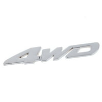 4WD zapremina automobila hromirani amblem za šifru