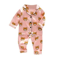 Dječačka odjeća 2 godine Old Boy Toddler Baby Boys dugih rukava crtani medvjedi brodovi + hlače pidžama odjeća za spavanje