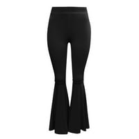 Akiigool yoga hlače plus veličine ženske joge hlače sa džepovima visoke struke raste hlače Trčeve boje hlače