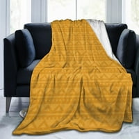 Zlatna jednostavna geometrijska petlja baca, flaffy mekani ugodan pokrivač Flannel plišani mikrofiber