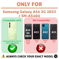 Oznaka tanka futrola za telefon kompatibilna za Samsung A 5G, kvadratni emojis print, W kamperirani
