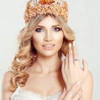 woxinda cvjetni oblik oko prstenova žena modni trend puni cvjetni prsten ženski nakit dijamantni prstenovi