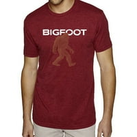 Bigfoot - muška premium Blend Word Art Majica