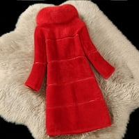 pgeraug zimski kaputi za žene za žene kaput elegantno debela topla gornja odjeća duga jakna ženskih