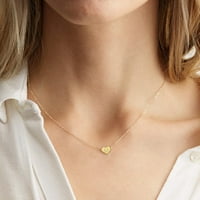 Mairbeon Fashion Women Pismo Privjesak za srce Privjesak od titanijumskog čeličnog lančana ogrlica nakit