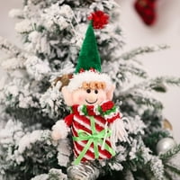 Fnochy Povratak u školu Božićni ukrasi Lijepi bomboni mogu goblin patuljak poklon torba božićna stablo