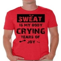 Smiješne majice za teretane za muške zboje je moje tijelo crne muške majice Workout Theme muns Teretana