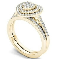 Mothers pokloni, luksuzni elegantni modni srebrni nakit mladenki zircon dijamant elegantni vjenčani