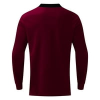 Podplug dugih rukava za muškarce, muški modni zipper zašiveni majica s dugim rukavima, pulover top bluza 2xl