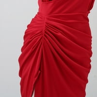 Baycosin Ljetne haljine Mini žene modni sekcivi za šivanje navijaju bez rukava Club haljina