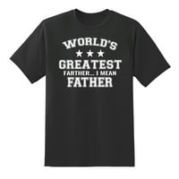 Najveći svjetski Farter, mislim na oca smiješne muške grafičke majice crne, l