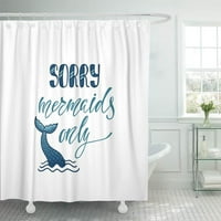 Žao nam je sirena samo inspirativna o ljetnoj modernoj frazu zavjesa za tuširanje kupatila