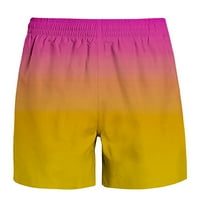 Lopecy-Sta Men Casual Modne gradijentne kratke hlače sa džepovima Elastične struke Hlače na plaži na