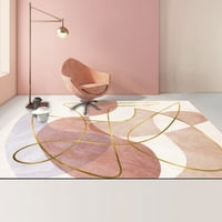 Moderna apstraktna geometrijska prostirka, nelijedljiva ružičasta tepih za tepihe tepiha za dnevni boravak,