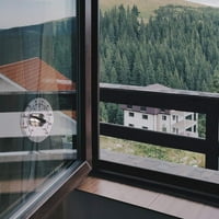 Vanjski termometar Prozor Analogna vrta Domaća samoljepljiva prozorska vrata i prozirni prozirni vodootporni termometar Besplatna baterija