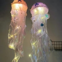 Farfi set jellyfish lampica romantična ručno rađena mekana svjetlost šarena višenamjenska ukrasite DIY
