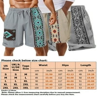Muškarci Summer Plažni kratke hlače Digitalni dno tiskana srednja struka Bermuda kratke hlače Muške
