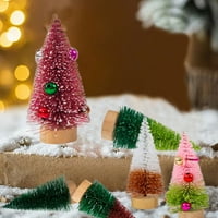 Xinhuadsh mini božićno stablo Realno izvrsna izrada drvena baza božićna stablo ukras za kućni dekor