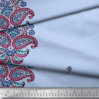 Soimoi Satin svilena tkanina cvjetna i paisley blok dekor tkanina od tiskanog dvorišta široko