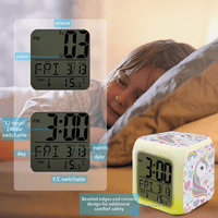 Budilica za dječju sobu, LED digitalni alarma sa satom za digitalnu spavaću sobu Jednostavno podešavanje