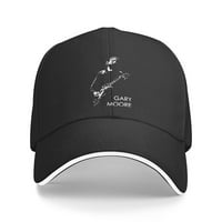 Muške i žene Unise jedinstveni otisak sa Gary Moore Logo Podesivim traper bejzbol kapa crna
